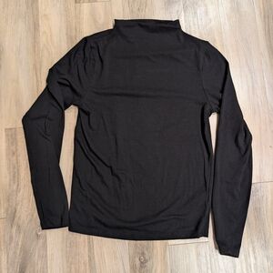 Black Long Sleeve Turtleneck Top